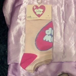 2 Pack Blow Pop Pink Socks